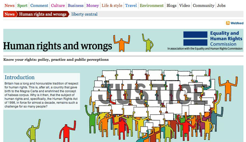 Tim Ellis / The Guardian Human Rights & Wrongs Website