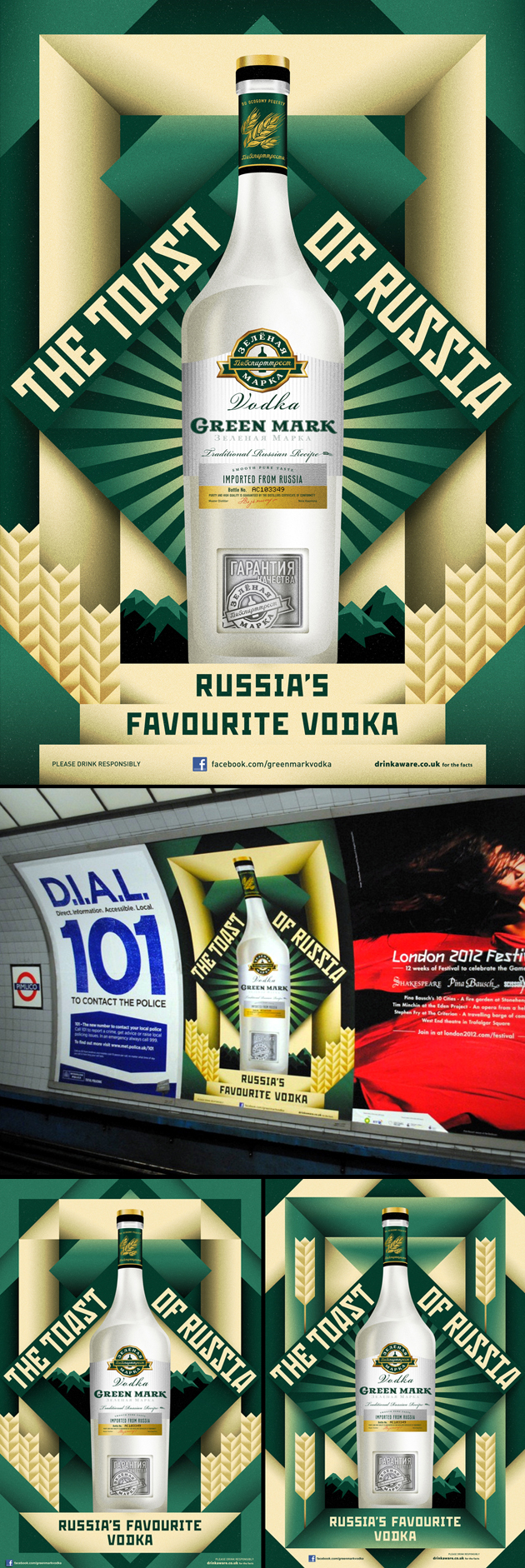 La Boca / Green Mark Vodka The Toast Of Russia Posters