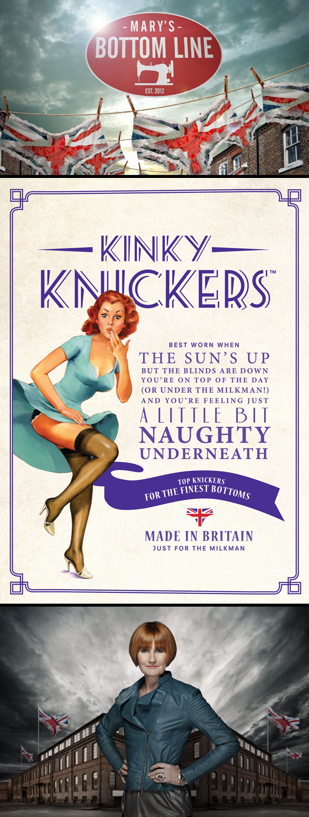 Vince McIndoe / Mary's Bottom Line 'Kinky Knickers' Packaging