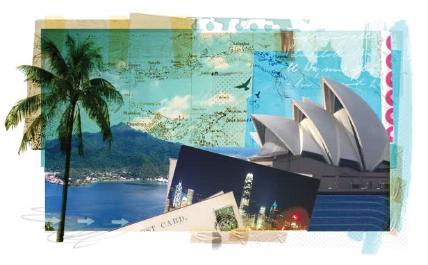 Postcard Cruise Australia Hong Kong AAA Traveler Magazine