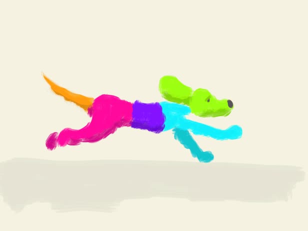 Rainbow Dog