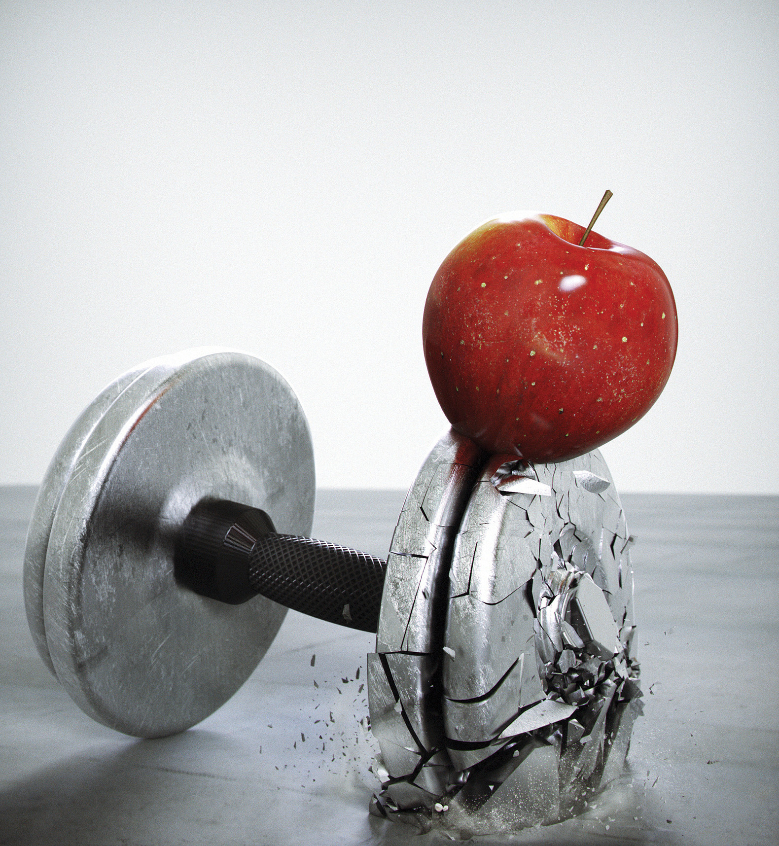 Apple Dumbell Mens Fitness Magazine