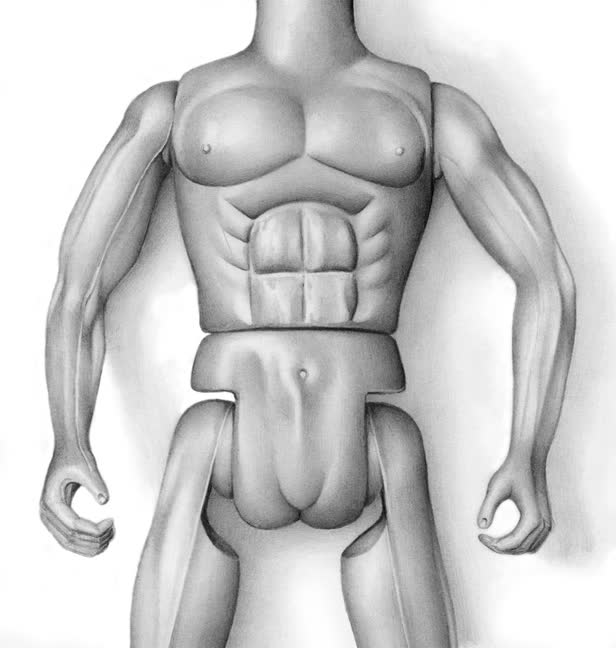 Plastic Action Man Torso