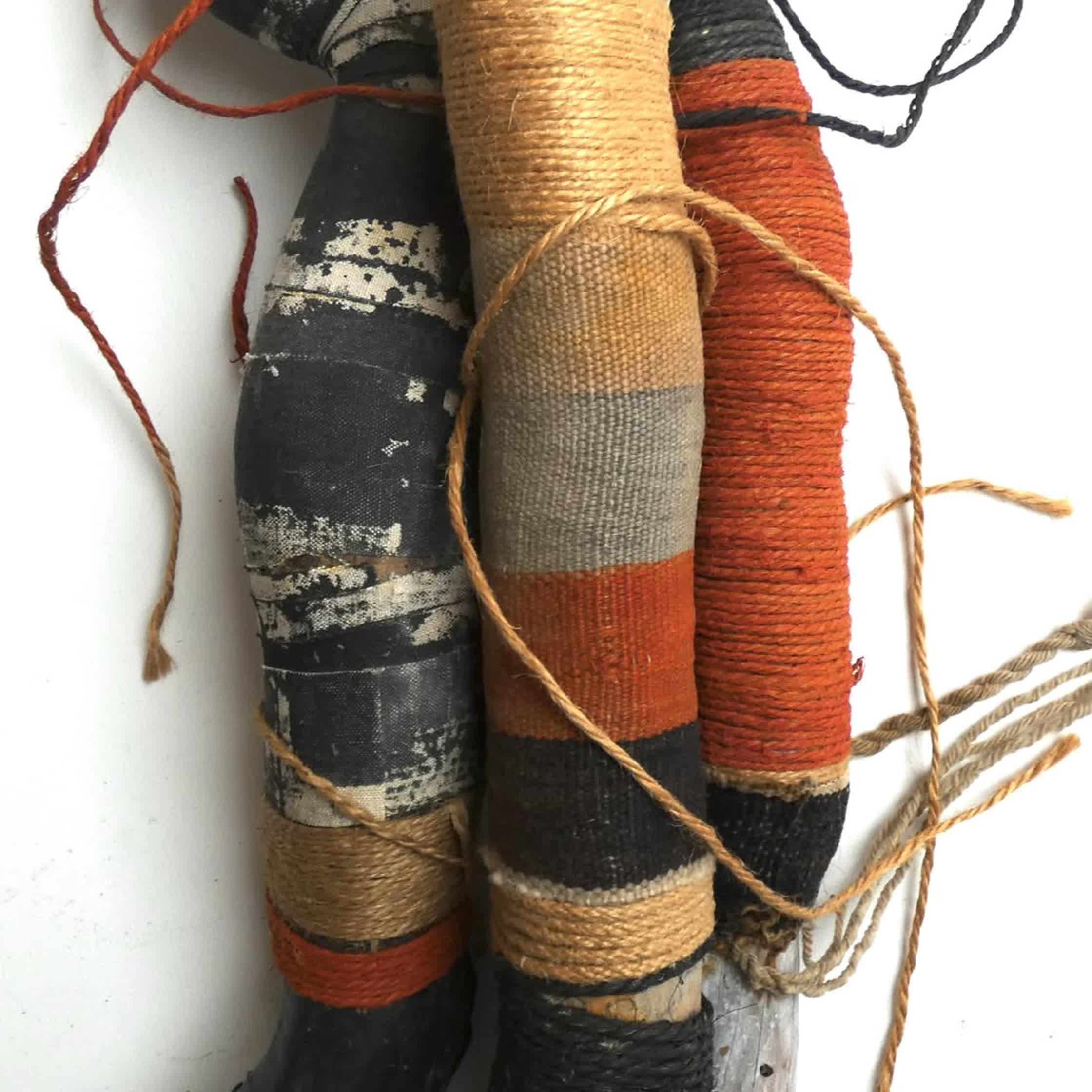 les choses mêmes project ( 2011 )- wrapped pine roots - that project now meshing nicely with m.jpg