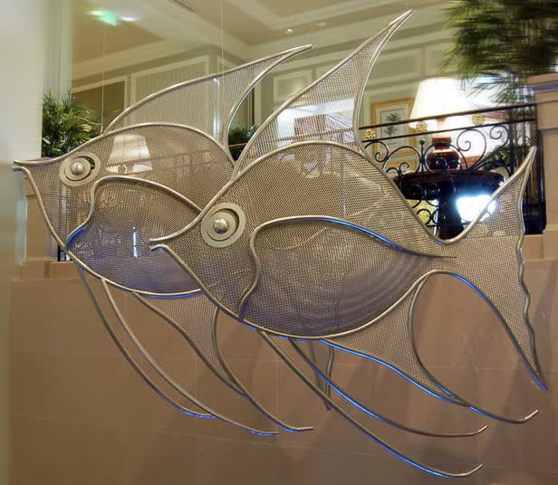 Equilibrium Angelfish Sculpture Ritz Carlton Grand Caymen 2