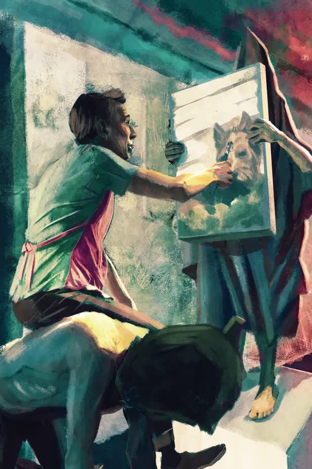 George Bush Painting
