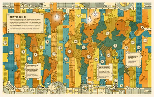 Time Zones by Marc Bielefeld / Lufthansa Magazine