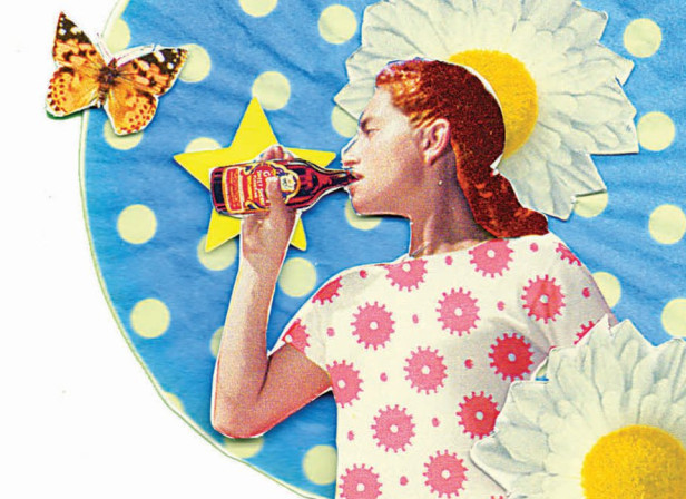 Summer Beer Refreshment Collage