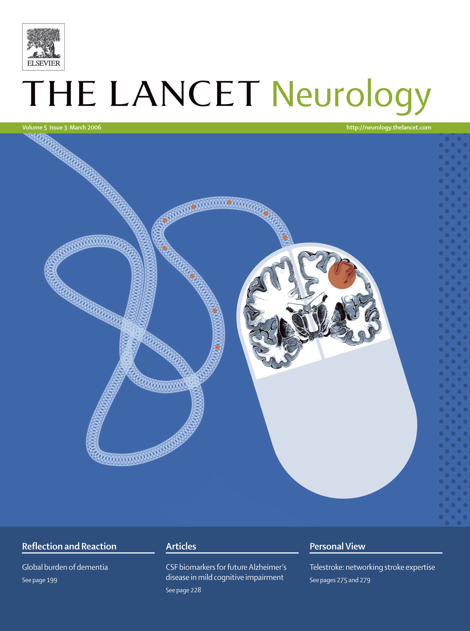 Tele stroke The Lancet Front Cover