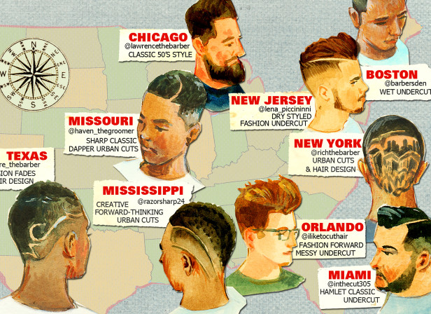 Men's Hair Styles Barber Map 4