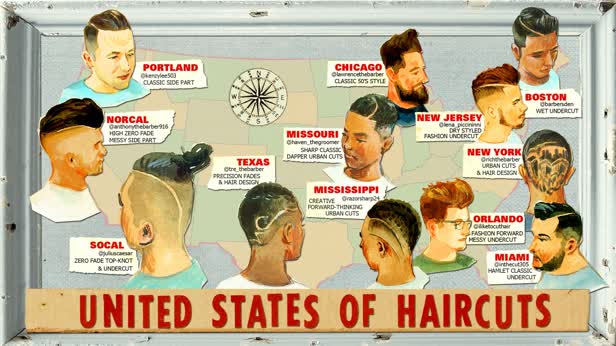 Men's Hair Styles Barber Map 4