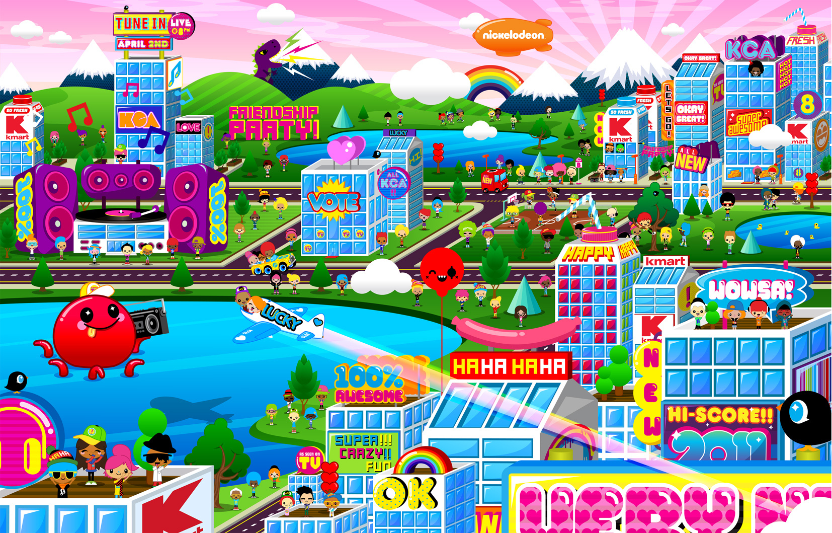 Nickelodeon &amp; K-Mart KCA Party Sweepstakes 2011 Cityscape