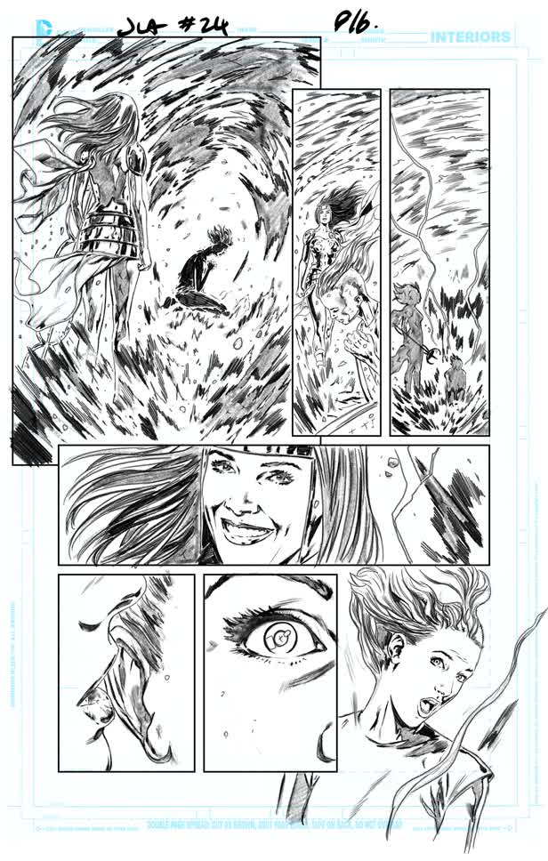 Justice League America 24 /  Pencil Page 16