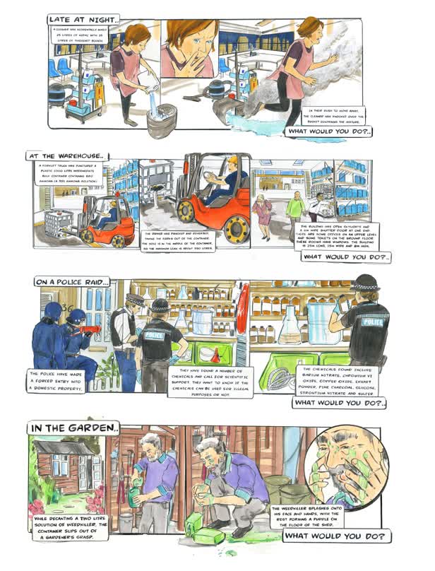 Royal Society Of Chemistry Chemical / Accident Strips