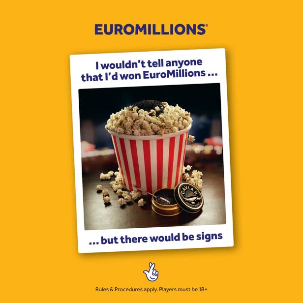 Popcorn for Signs ad campaign / Euromillions