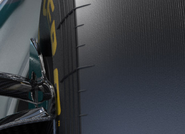 Mercedes F1 Detailed Wheel