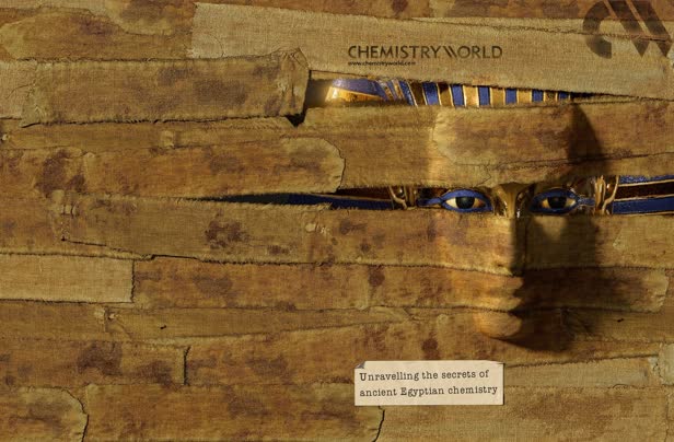 Egyptian chemistry cover wrap / Chemistry World Magazine