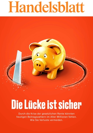 Pension gap cover / Handelsblatt