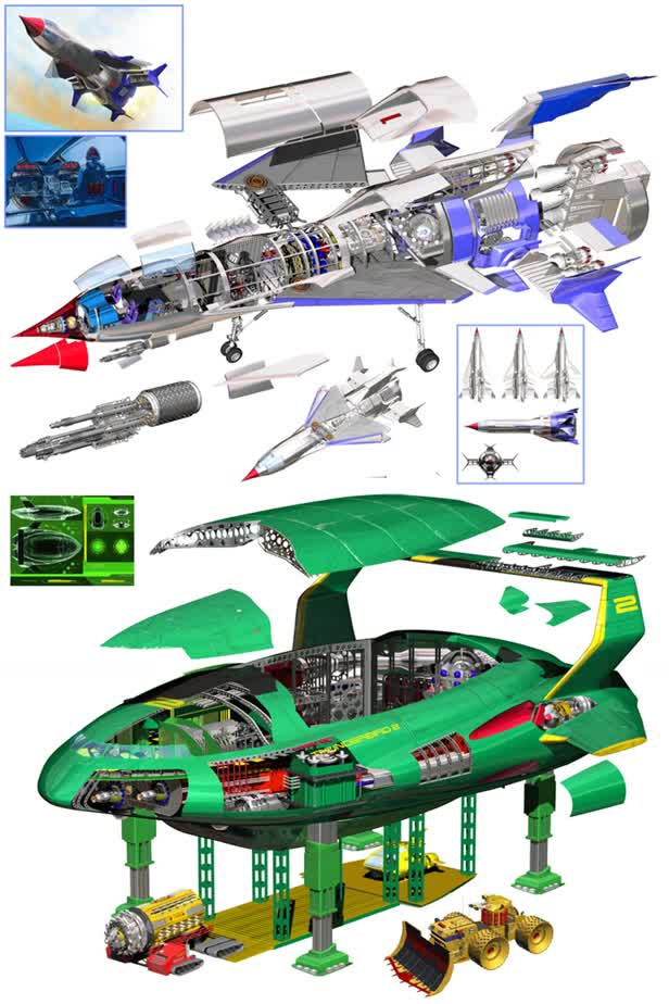 Thunderbirds 1 & 2