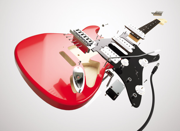 Exploded Guitar