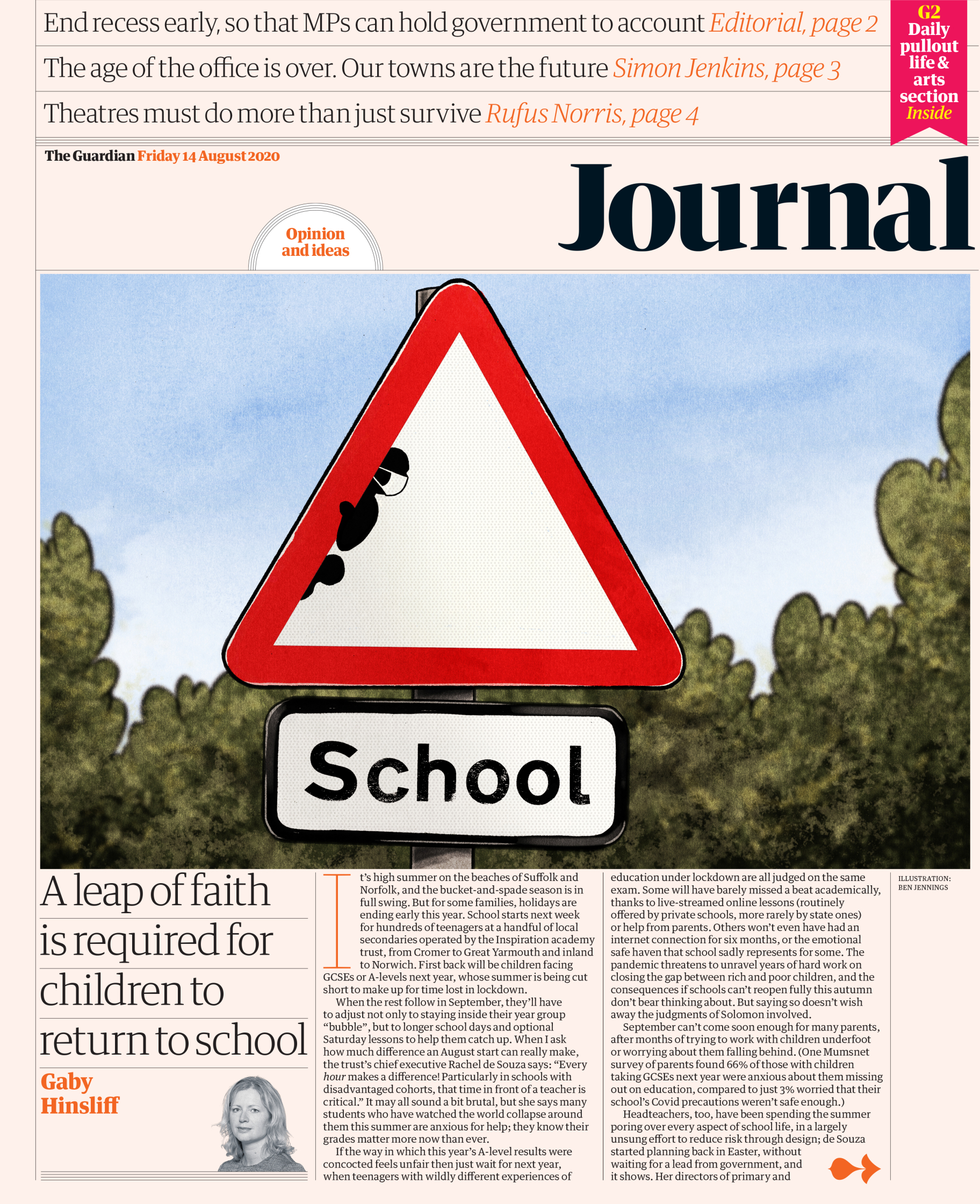 The Guardian � Journal front � 14 August 2020.jpg