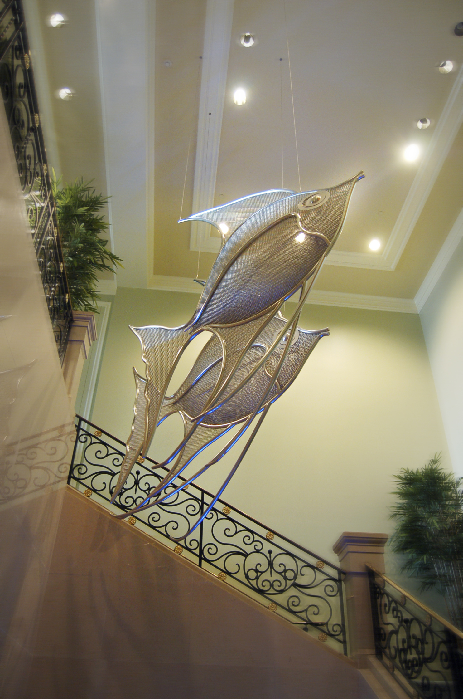 Equilibrium Angelfish Sculpture Ritz Carlton Grand Caymen