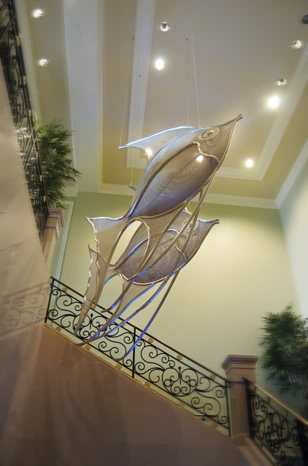 Equilibrium Angelfish Sculpture Ritz Carlton Grand Caymen 1