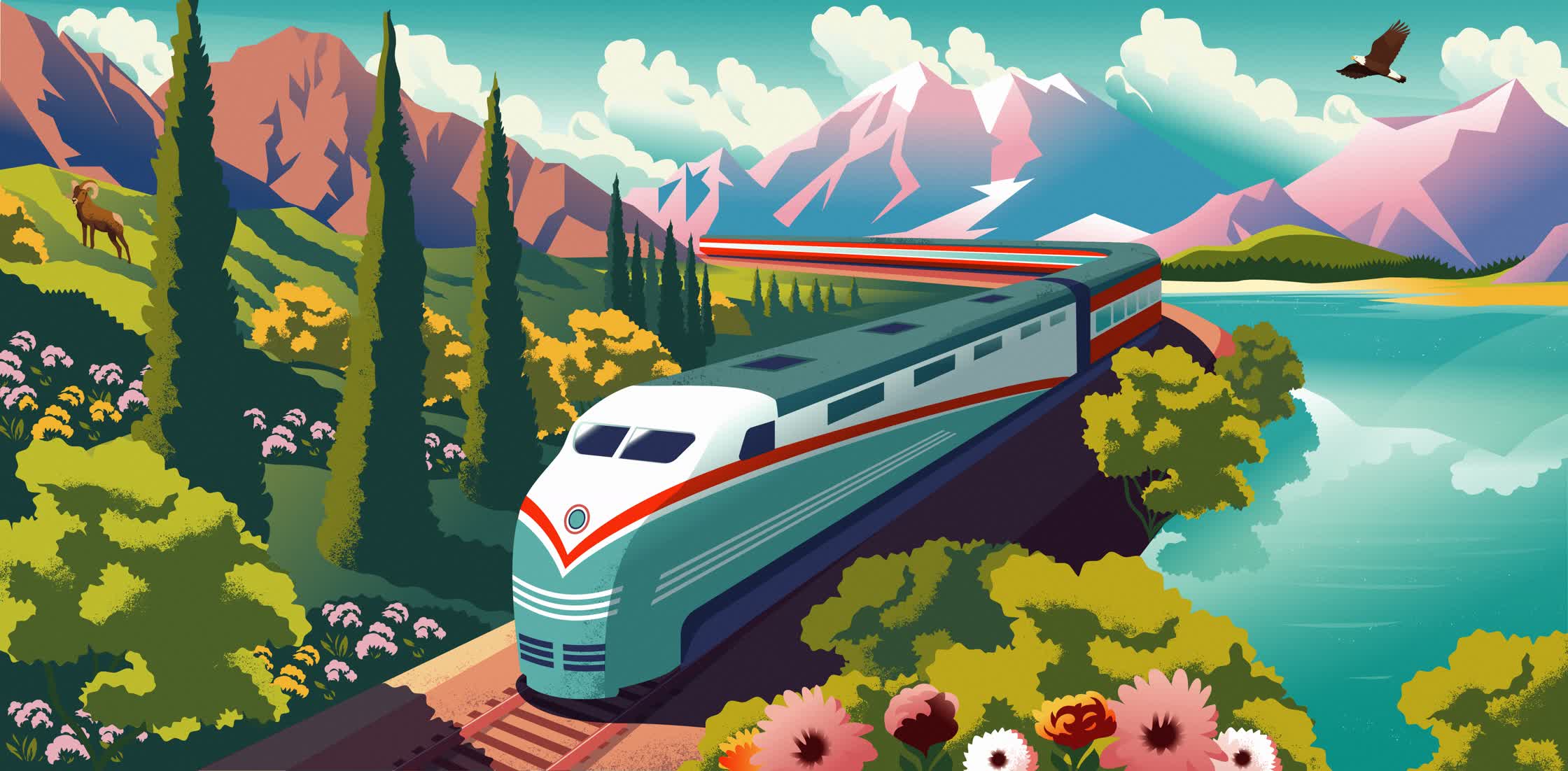 Fifty Grande Magazine - editorial illustration - Ode to Trains.jpg
