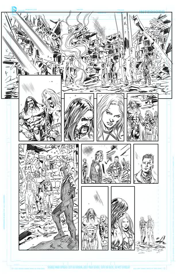 Justice League America 24 /  Pencil Page 18