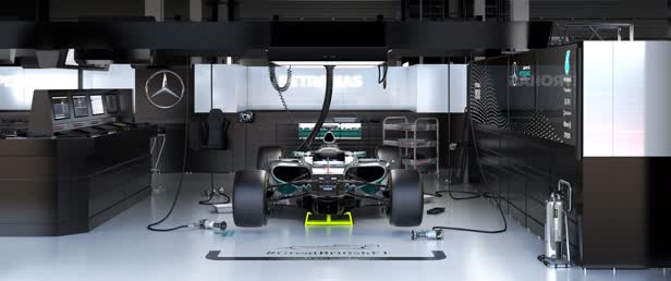 Mercedes F1 Full Shot