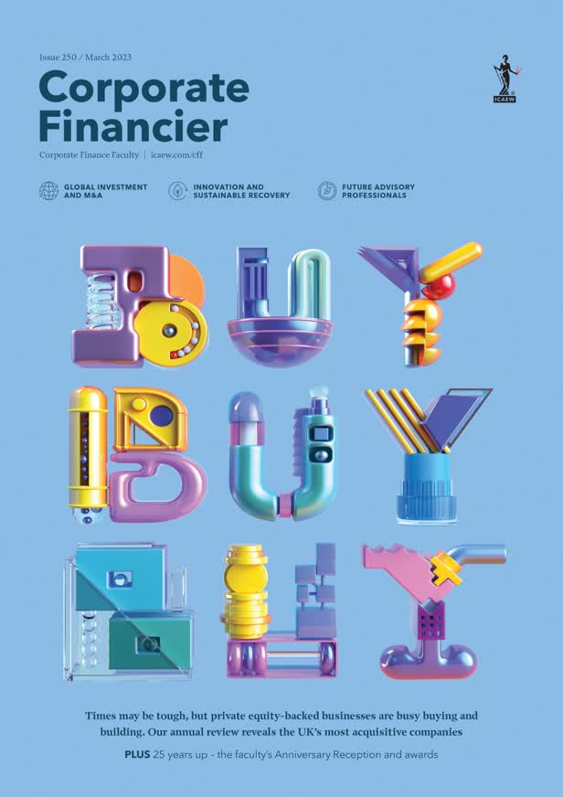 Buy Buy Buy Cover / Corporate Financier Magazine