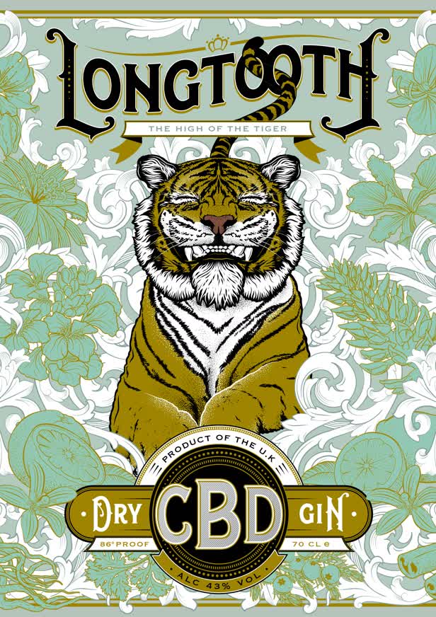 Longtooth Gin Packaging 2