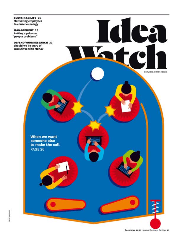 Pass the Buck / Harvard Business Review