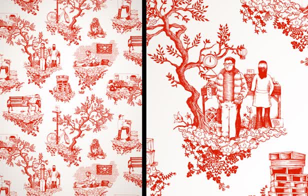 Toile Wallpaper