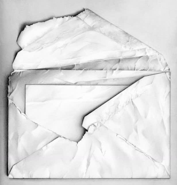 Envelope Revealing Folded Letter