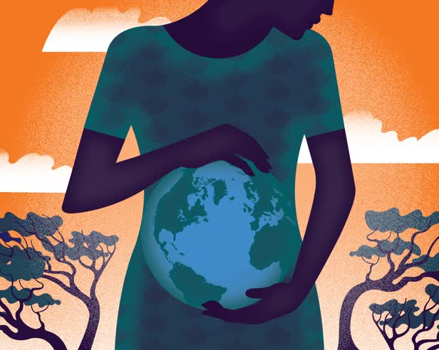 Climate Change and Pregnancy Dilemma / Vanity Fair Magazine