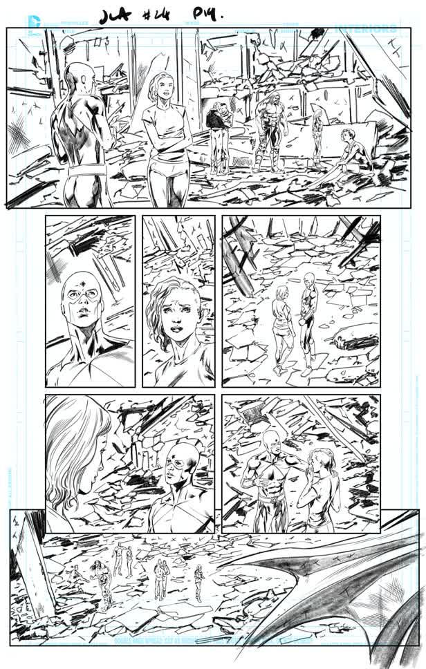 Justice League America 24 /  Pencil Page 19