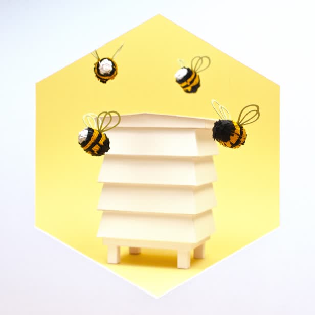 Bee Happy / Paper Artist Collective