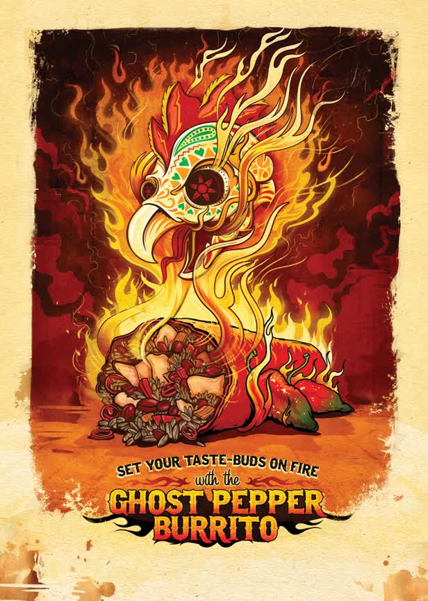 Ghost Pepper Burrito