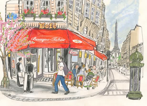 Banque-Tabac illustration / Euromoney magazine