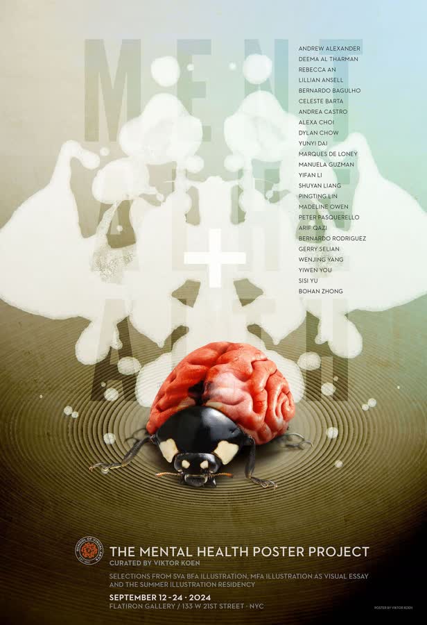 Mental Health poster project / NY School of Visual Arts