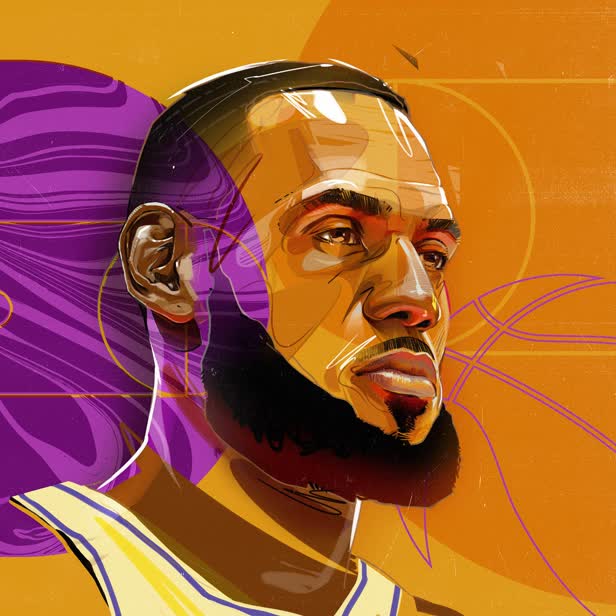 LeBron James Portrait