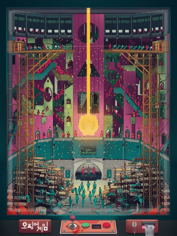 Squid Game Poster / Bottleneck Gallery