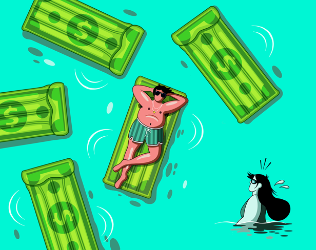 The wealth gap in romantic relationships 2 / The Guardian