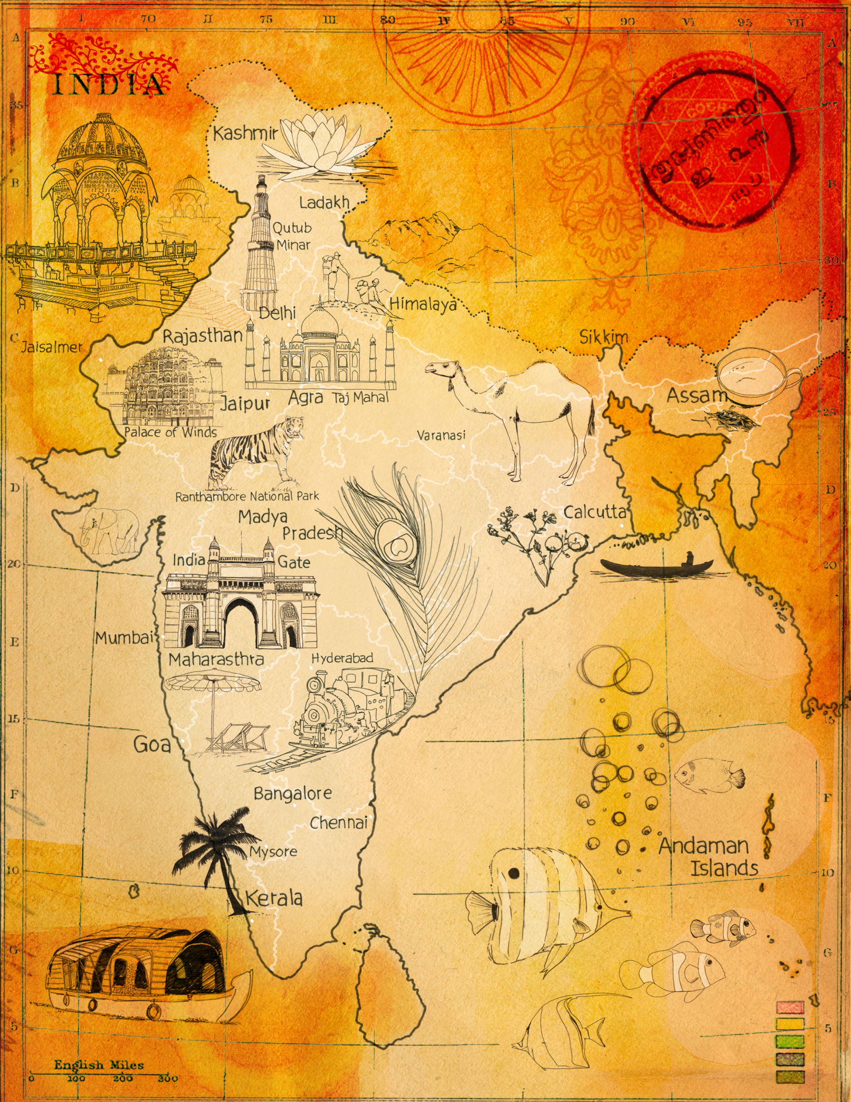 Map India / LA Times