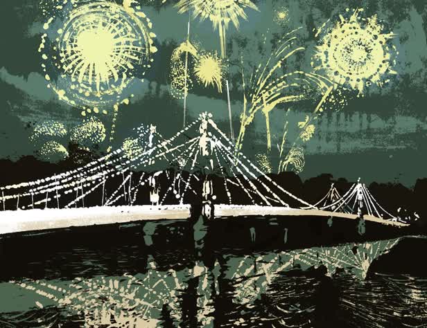 Fireworks Over Albert Bridge