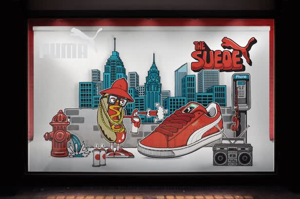 Puma Suede Window Display