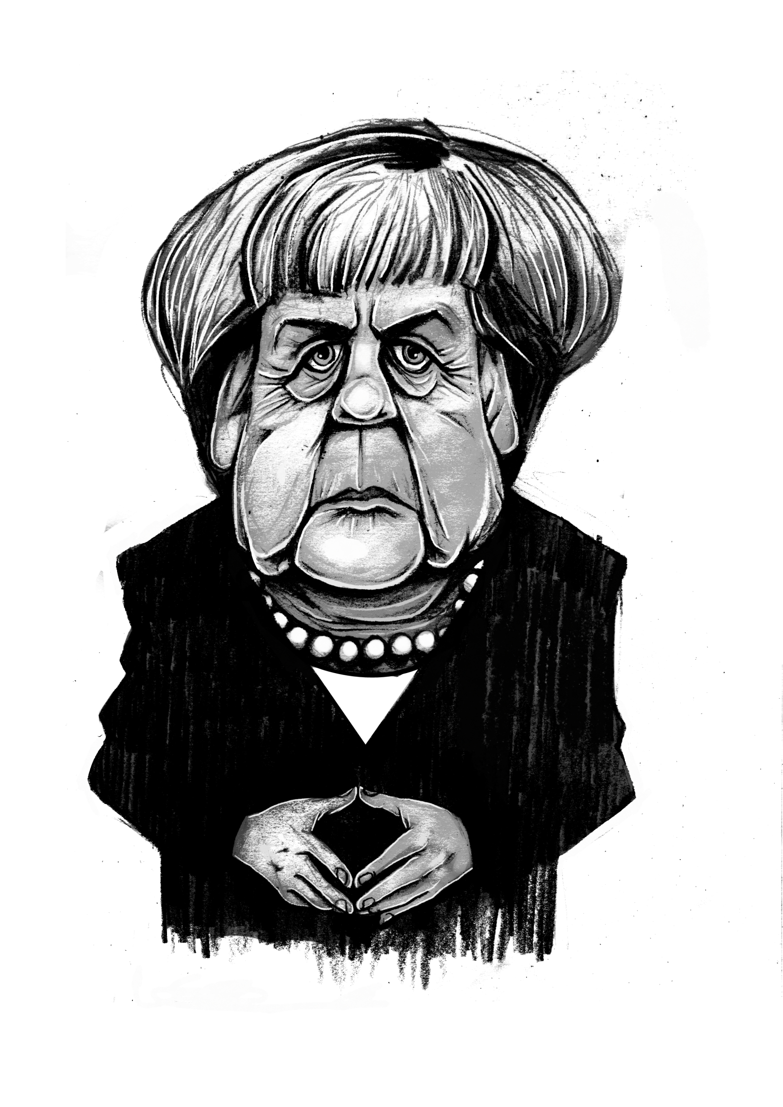 Angela Merkel Caricature