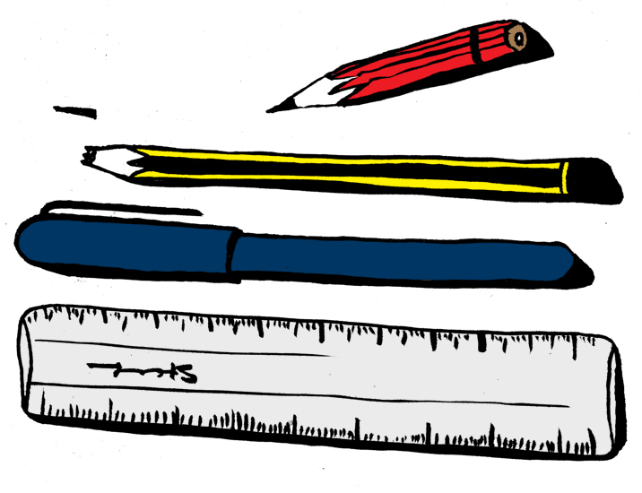 Pens And Ruler