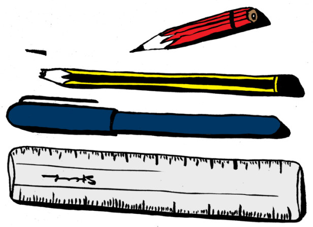 Pens And Ruler